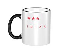 Gendecicco Guetta DJ Music David Mug Céramique 330ml - Tasse Café Thé avec Bord Coloré - Accessoire Musique DJ Électronique - Cadeau Fans de Concert Festival