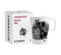 Ritzenhoff 3731002 Tasse à café 330 ml - série Genussklasse N° 2 - Tasse en porcelaine avec motif d'oiseaux - pièce de designer