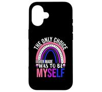 Gender-Fluid Gay Pride Sayings LGBT Genderfluid Drapeau Arc-en-Ciel Coque pour iPhone 16
