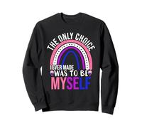 Gender-Fluid Gay Pride Sayings LGBT Genderfluid Drapeau Arc-en-Ciel Sweatshirt