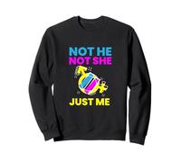 Gender Fluidity Not He Not She Just Me Non-Binary Pride Sweatshirt