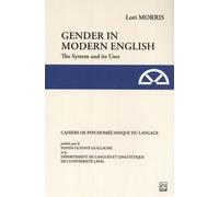 Gender In Modern English - The System And Its Uses