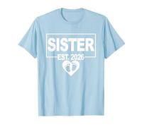Gender Reveal 2026 - Garçon - First Time Sister to Be T-Shirt