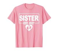 Gender Reveal 2027 Sister to Be - Fille - First Time Sister T-Shirt