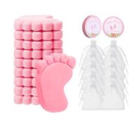 Gender Reveal Favors - 10 Sets Handmade Footprint Soap Souvenirs for Party Guests | Child Shower Keepsakes Perfect for Gender Reveal Birthday Wedding Celebration Decor Gift