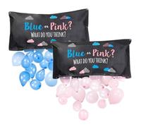 Gender Reveal, Gender Reveal Balloon 1 Set 4 Pattern 47x24in Boy or Girl with Latex Balloons suspendues pour les décorations de baby shower pour la cuisine à domicile