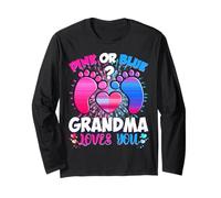 Gender Reveal Grandma Team, Rose ou Bleu, qu'en Pensez-Vous ? Manche Longue