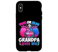 Gender Reveal Grandpa Team, Rose ou Bleu, qu'en Pensez-Vous ? Coque pour iPhone X/XS