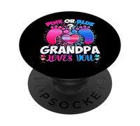 Gender Reveal Grandpa Team, Rose ou Bleu, qu'en Pensez-Vous ? PopSockets PopGrip Adhésif