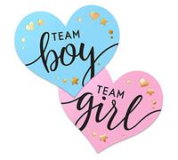 Gender Reveal Stickers,team boy or girl, Décoration et Accessoires Photo pour Baby Shower et Naissance（Lot de 100）…