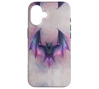 Genderfluid Bat Skull Goth Halloween Pride Colors Gothic Coque pour iPhone 16