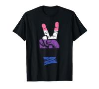 GenderFluid Drapeau Signe de Paix T-Shirt