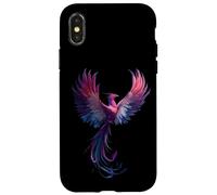 Genderfluid Phoenix Bird Queer Pride Flag Rising From Ashes Coque pour iPhone X/XS