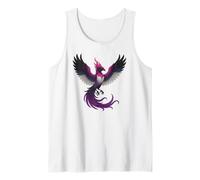 Genderfluid Phoenix Bird Queer Pride Flag Rising From Ashes Débardeur