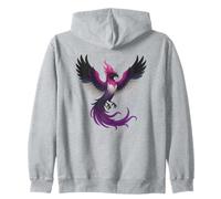 Genderfluid Phoenix Bird Queer Pride Flag Rising From Ashes Sweat à Capuche