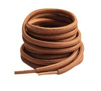 Gendewiner 1 Paire 130cm Longueur de Lacets Ronds Brun Clair pour Bottines Chaussures de Travail de Randonnée Lacets de Rechange pour Chaussures de Football et de Sport