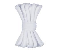 Gendewiner 1 Paire de Lacets Blanc 160cm Ovales Sport Demi Ronds - Lacet Pour Asics Gel Nyc, Air Force 1, Lowa, Converse, Nike,Adidas Campus - Lacet de Laces pour Chaussures Baskets