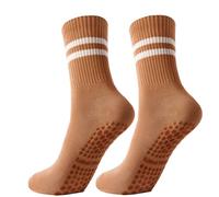 Gendewiner 1 Paires Yoga Pilates Coton Chaussettes Orange Ballet Danse Foot Reformer Antidérapantes Chaussette Accessoire 39-42 35-41 Chaussettes à Avec Semelle Grip Pour Femmes Et Hommes