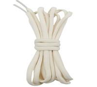 Gendewiner 2 Paires de Lacets Blanc Crème 120cm Ovales Sport Demi Ronds - Lacet Pour Asics Gel Nyc, Air Force 1, Lowa, Converse, Nike,Adidas Campus - Lacet de Laces pour Chaussures Baskets