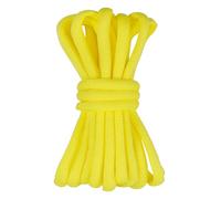 Gendewiner 2 Paires de Lacets Jaune 140cm Ovales Sport Demi Ronds - Lacet Pour Asics Gel Nyc, Air Force 1, Lowa, Converse, Nike,Adidas Campus - Lacet de Laces pour Chaussures Baskets