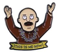 Gene Belcher Badge en émail avec inscription « This Is Me Now » Motif Lièvre Kishna Bob's Burgers 3 cm, 1.2 Inches, Émail, émail