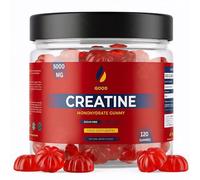 Gene & Good® Créatine Monohydrate 5000mg-120 Végétalien Creatine Gummies, Halal - Arôme Naturel De Baies, Prise Masse Musculaire & Force - Complément Idéal à Whey Protein, Sans Sucre