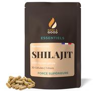 Gene & Good® Shilajit Gelule 30 Gélules | Shilajit Pure Himalaya Bio 1000mg, Pur Himalayen de Haute Qualité | Soutient les Fonctions Cognitives