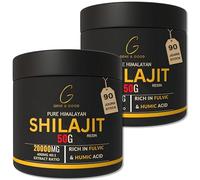Gene & Good® Shilajit Pure (50g X 2) - Résine De Shilajit Himalaya Purifiée - Himalaya Bio - Approvisionnement pour 3 Mois - Riche en Acide Fulvique (88%), Acide Humique (Lot de 2)