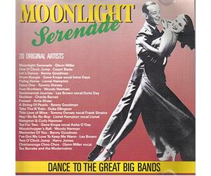 GENE KRUPA GLEN MILLER FRANK SINATRA IRENE DAYE TOMMY DORSEY BENNY GOODMAN COUNT BASIE DUKE ELLINGTON LIONEL HAMPTON ARTIE SHAW DORIS DAY LES BROWN HARRY JAMES CHARLIE BARNET - GENE KRUPA GLEN MILLER FRANK SINATRA IRENE DAYE TOMMY DORSEY BENNY GOODMAN COUNT BASIE DUKE ELLINGTON LIONEL HAMPTON ARTIE SHAW DORIS DAY LES BROWN HARRY JAMES CHARLIE BARNET - MOONLIGHT SERENADE. 20 BIG BAND HITS. CD 1988. [Audio CD] GENE KRUPA GLEN MILLER FRANK SINATRA IRENE DAYE TOMMY DORSEY BENNY GOODMAN COUNT BASIE DUKE ELLINGTON LIONEL HAMPTON ARTIE SHAW DORIS DAY LES BROWN HARRY JAMES CHARLIE BARNET