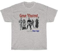 Gene Vincent & The Blue Caps Rockabilly Men's T T-Shirts à Manches Courtes Tee(XX-Large)