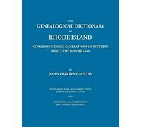 Genealogical Dictionary Of Rhode Island