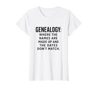 Généalogie drôle Recherche Arbre généalogique Humour généalogiste T-Shirt Graphique avec Valeur