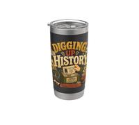 Généalogie Généalogiste Ancestry Digging Up History Gobelet isotherme en acier inoxydable double paroi