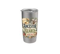 Généalogie Histoire familiale Ancestor Search Squad Gobelet isotherme en acier inoxydable double paroi