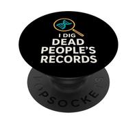 Généalogie Nerd Gift Family Tree Research Ancestry Club PopSockets PopGrip Adhésif