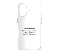 Généalogie Parce Que Mes ancêtres ne Vont Pas à la Recherche Coque pour iPhone 17