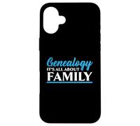 Généalogie Tout est Question d'ascendance familiale Généalogiste Coque pour iPhone 16 Plus