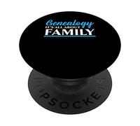Généalogie Tout est Question d'ascendance familiale Généalogiste PopSockets PopGrip Adhésif