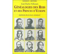 Genealogies des rois et princes d'europe