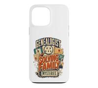 Généalogist Solving Family Mystères Généalogie Ancestry Coque pour iPhone 13 Pro Max