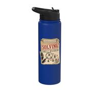 Généalogist Solving Family Mystères Généalogie Ancestry Stainless Steel Insulated Water Bottle