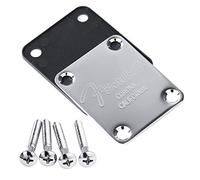 geneic Plaque de manche et vis pour guitare électrique Stratocaster Tele S T TL - Chrome ou noir