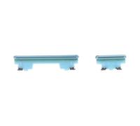 Genenrico - Pièce de rechange compatible avec Samsung Galaxy A52 4G SM-A525 / A52 5G SM-A526 A52S 5G - Touches externes latérales - Bouton marche/arrêt + bouton de contrôle du volume - Bleu