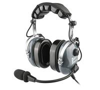 General Aviation Pilot Casque avec double prise GA, microphone antibruit, entrée de musique MP3 et étui pour casque