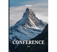 General Conference Notebook Church of Jesus Christ of LDS Study Journal Youth Missionary Gift photo mountain peak landscape cover one year two ... book neutral one year two conferences