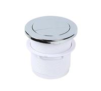 Général Double Vannes de vidange Bouton pneumatique Grand Diamètre ABS Cuivre Vannes de vidange Convient pour divers réservoirs de toilettes Vannes de réservoir de toilette de grand diamètre