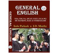 General English Grammar Book for Competitive Exams by Indu Parkash & J.D. Murthy, NDA, CDS, SSC Banking, AFCAT, CUET