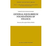 General Equilibrium Foundations Of Finance