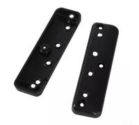 Général - Filet de rangement intérieur de voiture en maille élastique avec matériel de montage, organiseur intérieur en maille élastique, noir, 2,3 m (2 supports de clôture)