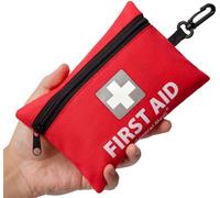 General Medi Petite trousse de premiers secours de 150 pièces - Comprend une couverture en aluminium d'urgence, des ciseaux pour voyage, maison, bureau, véhicule, camping, lieu de travail et extérieur